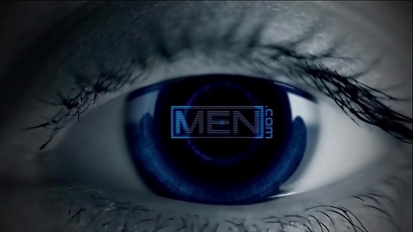 Handsome guy jerks off watching two muscular men fucking – Men.com