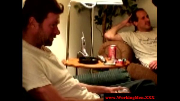 Straight mature bears smoking and jerk