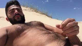 cumming on the dunes