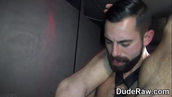 Bareback bears cum licked