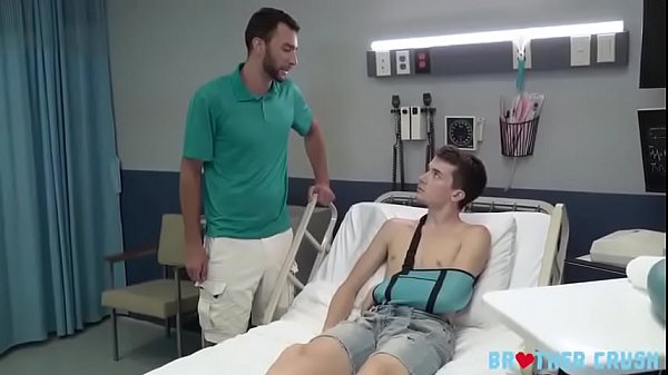 Hot Bro (Brian Adams) Rims And Barebacks His Stepbrother (Alex Meyer) In The Hospital – Brother Crush