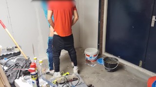 finally fucked my co worker bareback during construction work