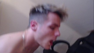 Twink Gets his ass ruined by Friends Big Dick