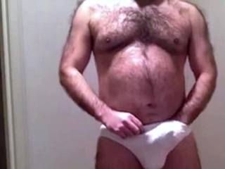 Hairy Daddy Strips and Plays