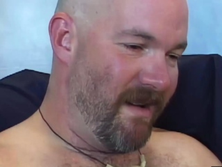 Submissive Gay Endures Threeway Breeding